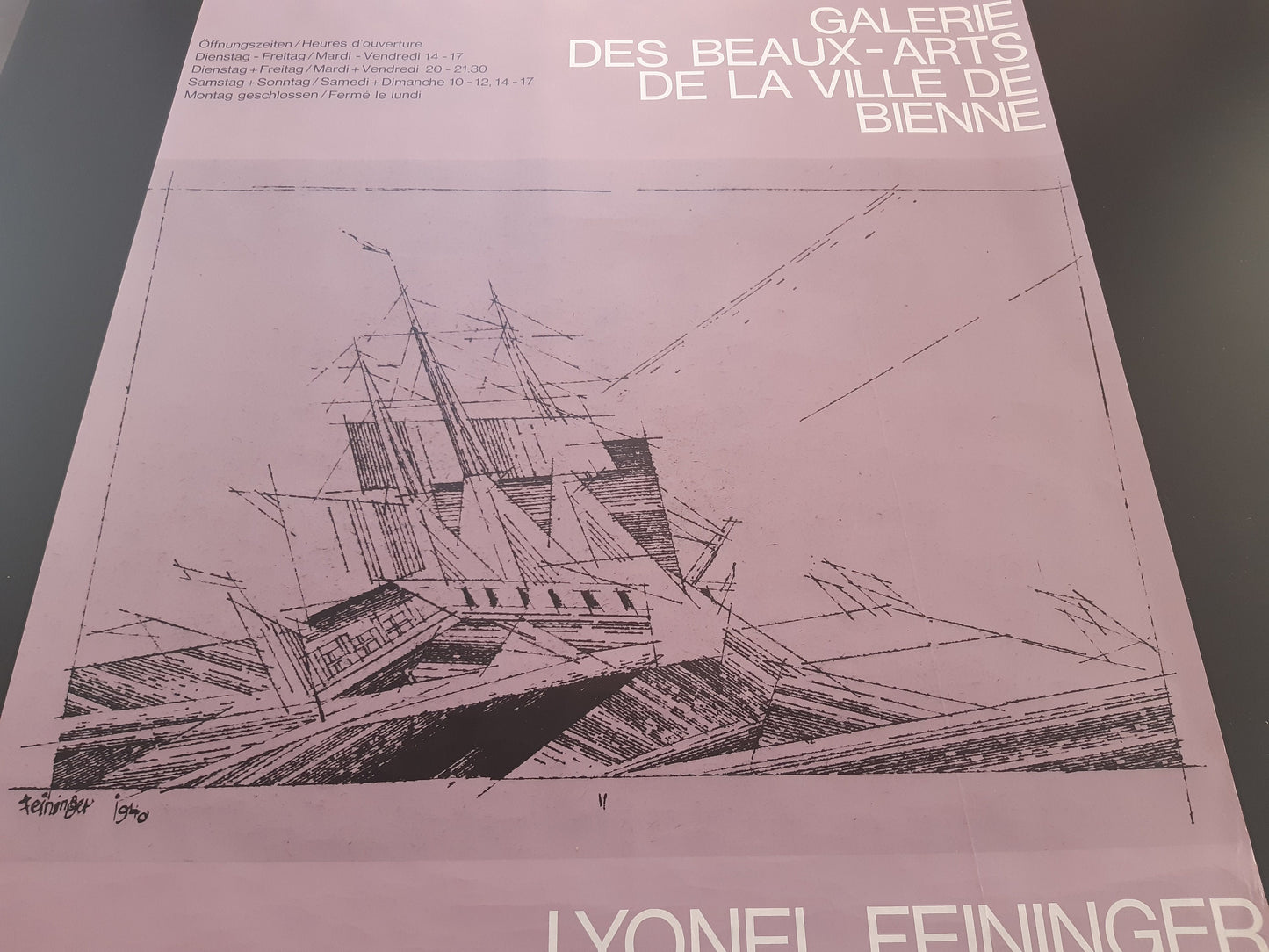 Lyonel Feininger original art poster - 27.6"×39.4" (70×100cm)