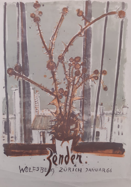 Rudolf Zender art exhibition poster - 27.6"×39.2" (70×99.5cm)