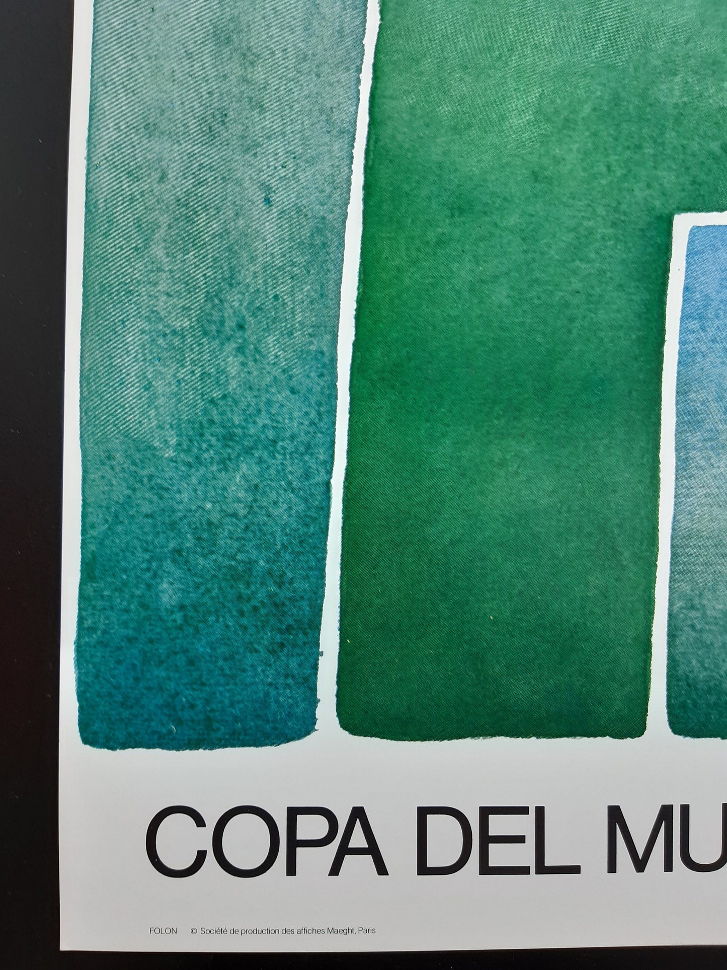España 1982 Zaragoza original art poster Folon - 23.6"×37.2" (60×94.5cm)