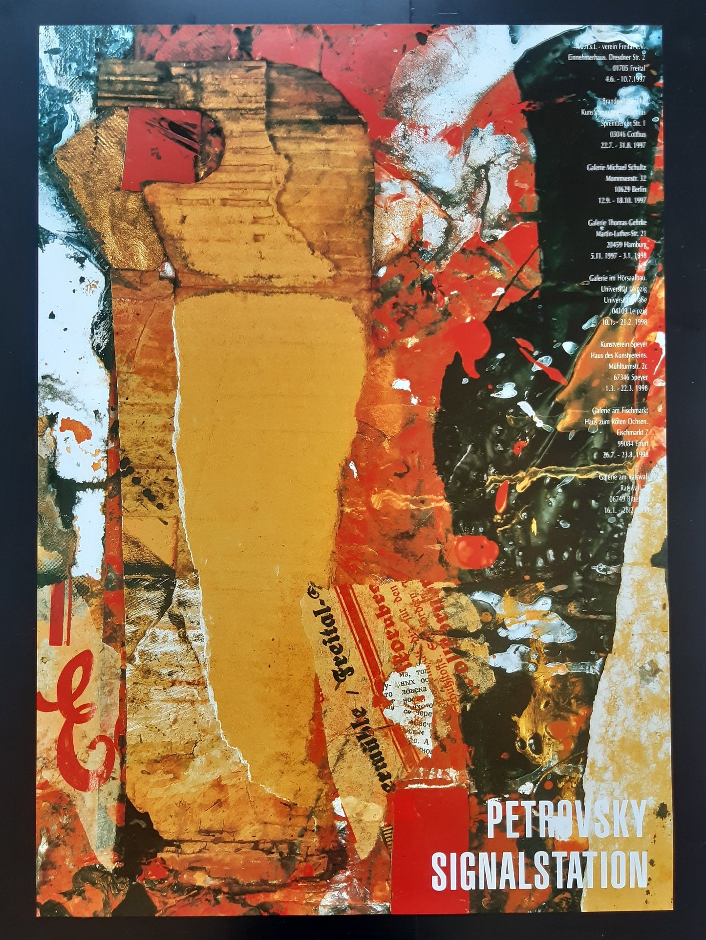 Wolfgang Petrowsky original art poster - 23.2"×33.1" (59×84cm)