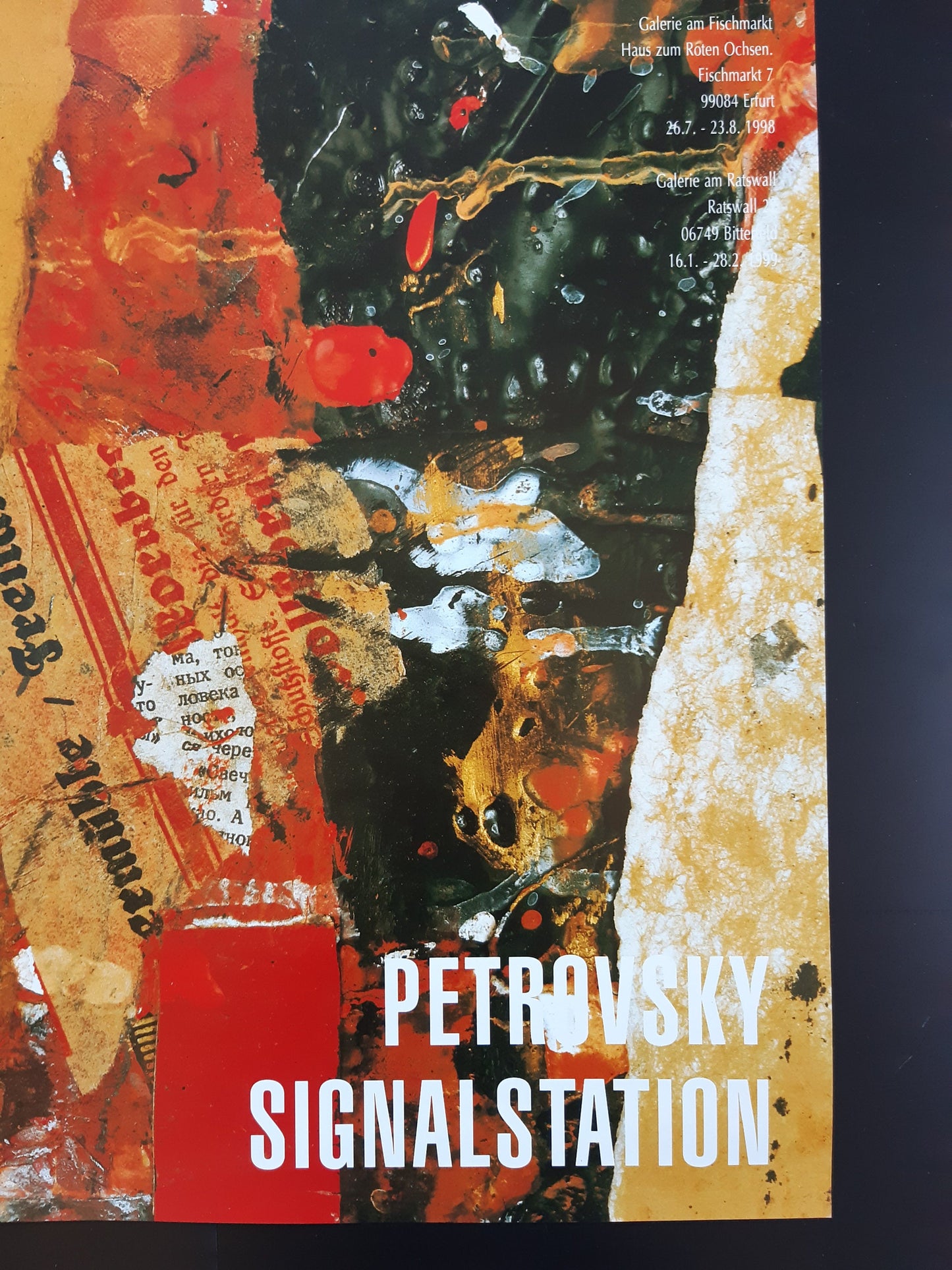 Wolfgang Petrowsky original art poster - 23.2"×33.1" (59×84cm)