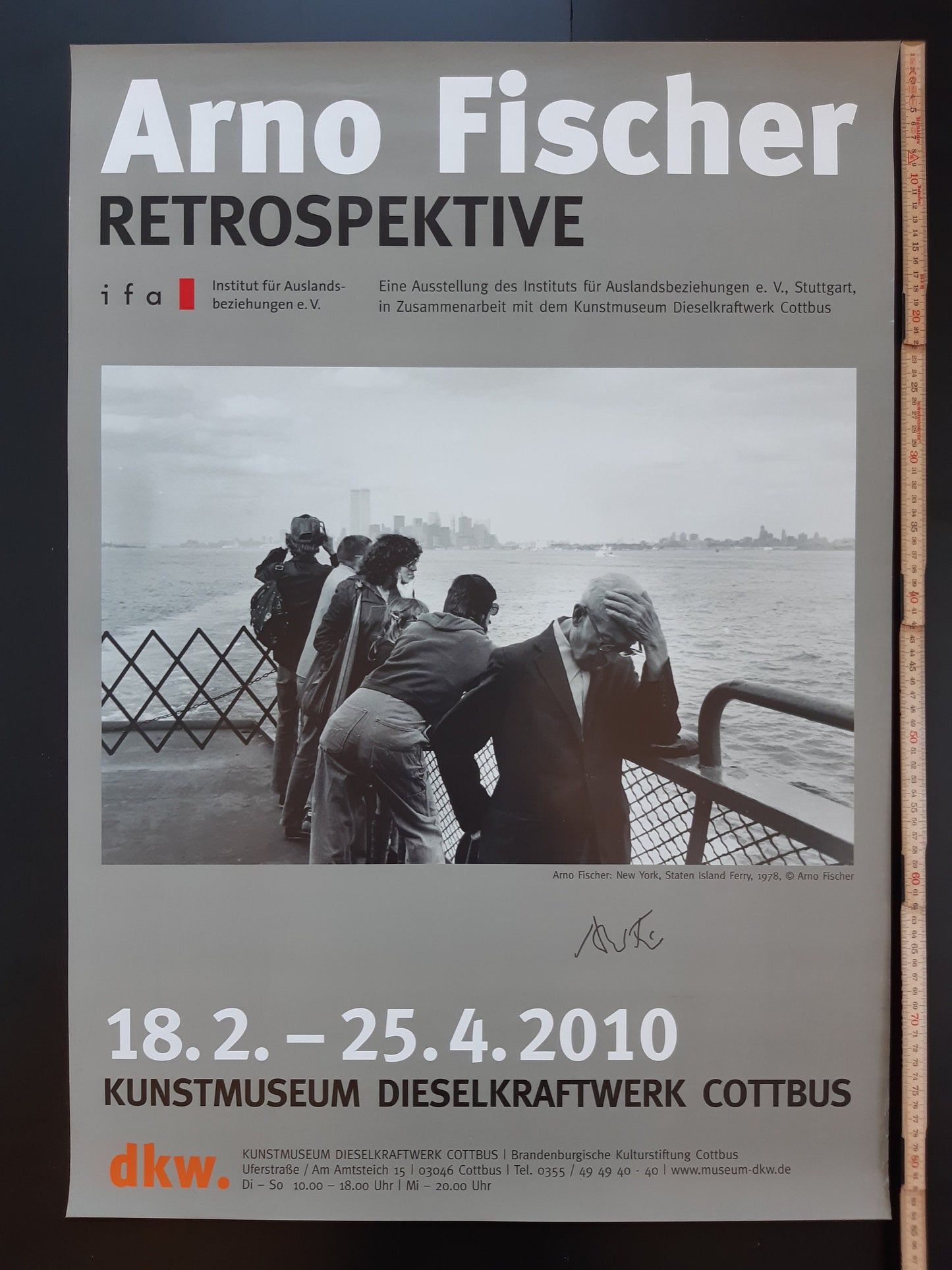 Arno Fischer original photo exhibition poster handsigned - 23.2"×33.1" (59×84cm)
