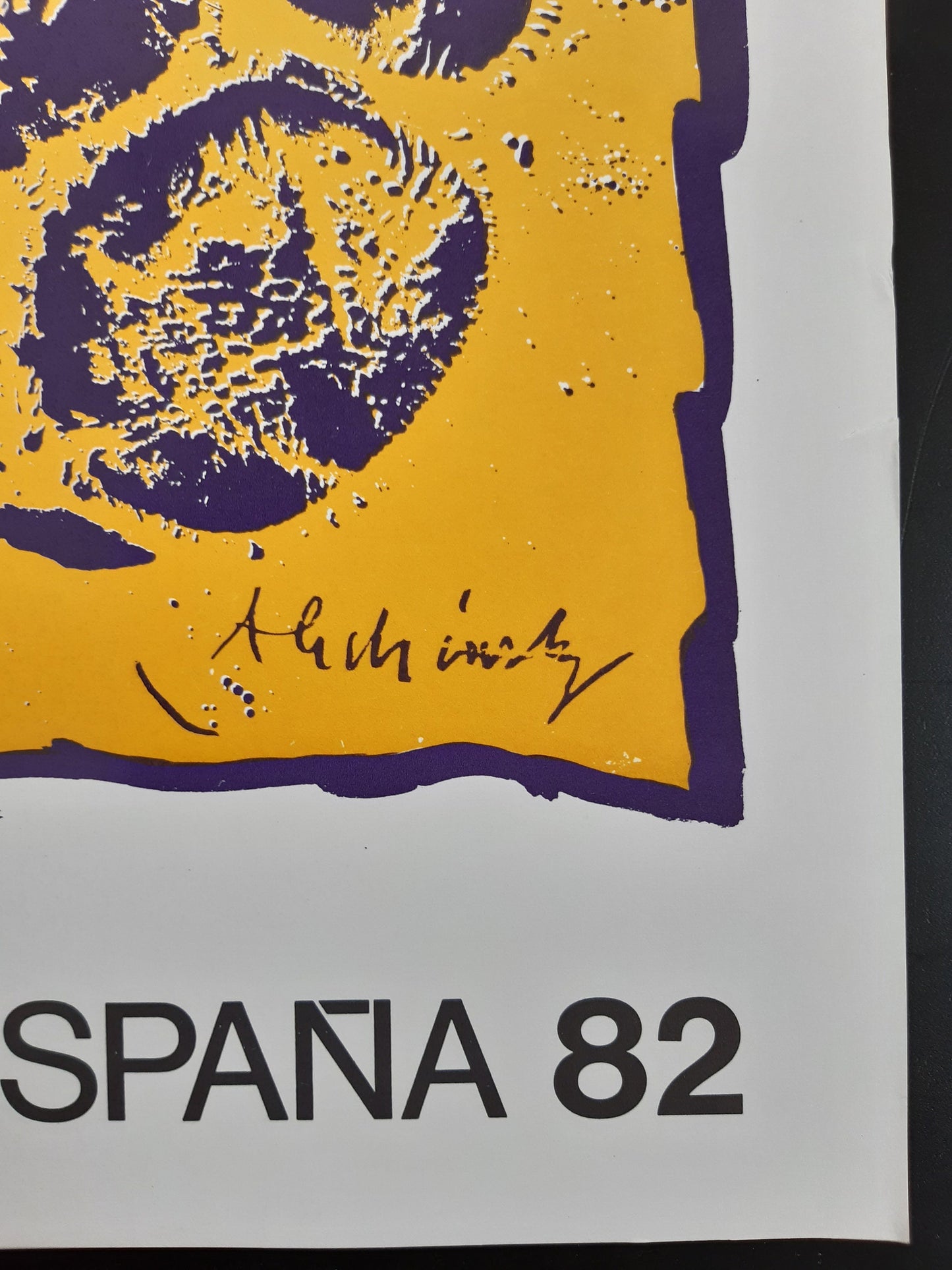 España 1982 Alicante original art poster Pierre Alechinsky - 23.6"×37.2" (60×94.5cm)