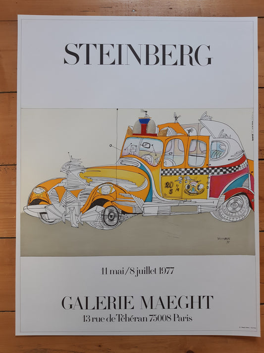 Saul Steinberg original art poster - 23.6"×31.1" (60×79cm)