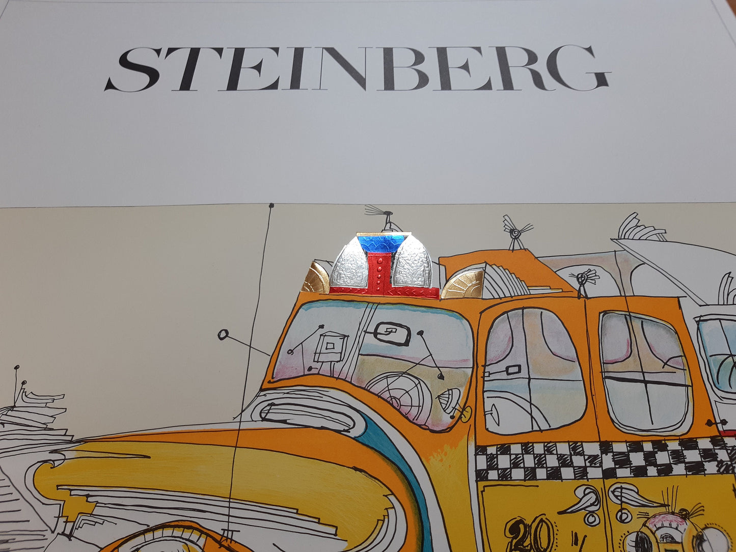Saul Steinberg original art poster - 23.6"×31.1" (60×79cm)