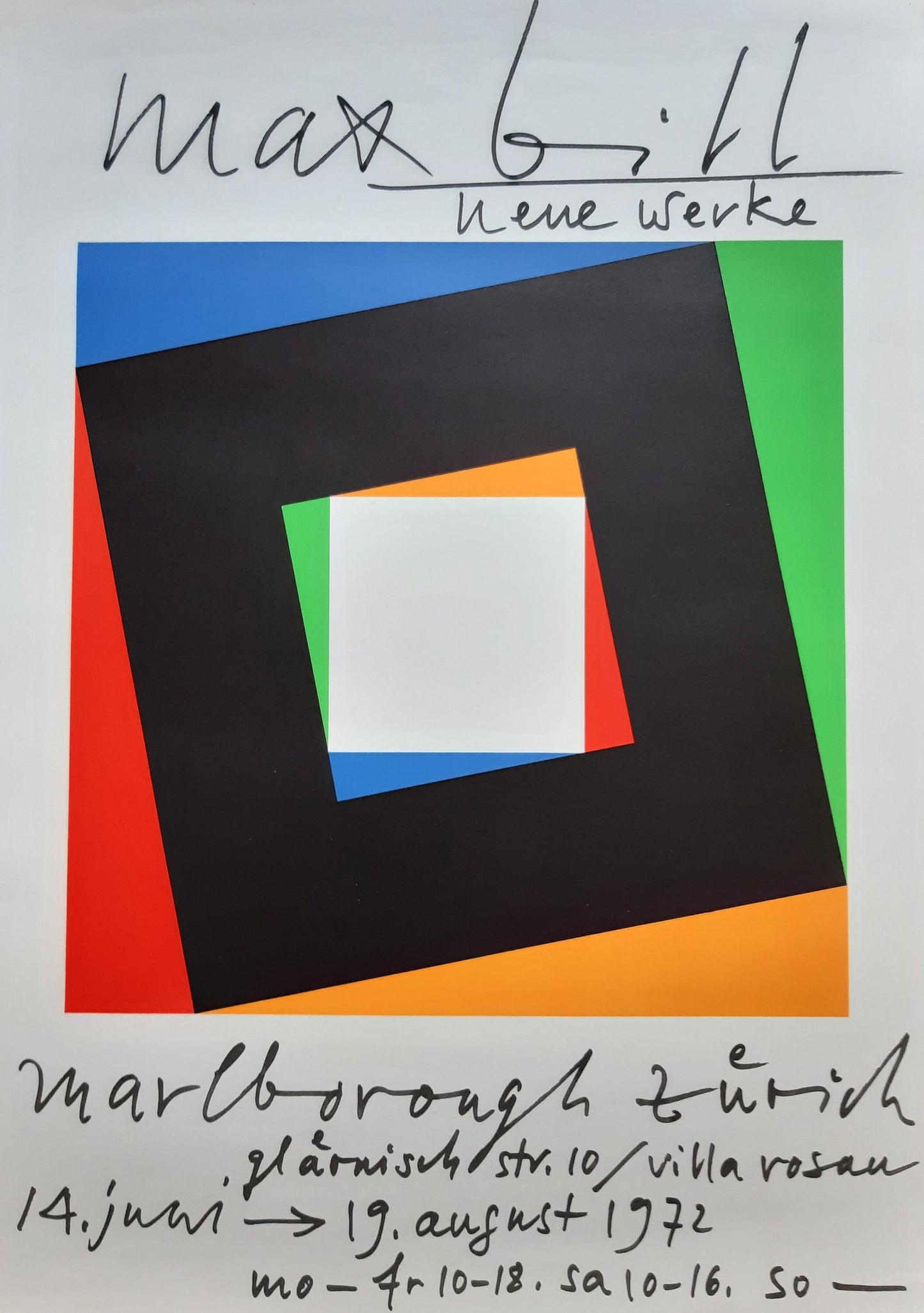 Max Bill original poster - 19.7"×27.6" (50×70cm)