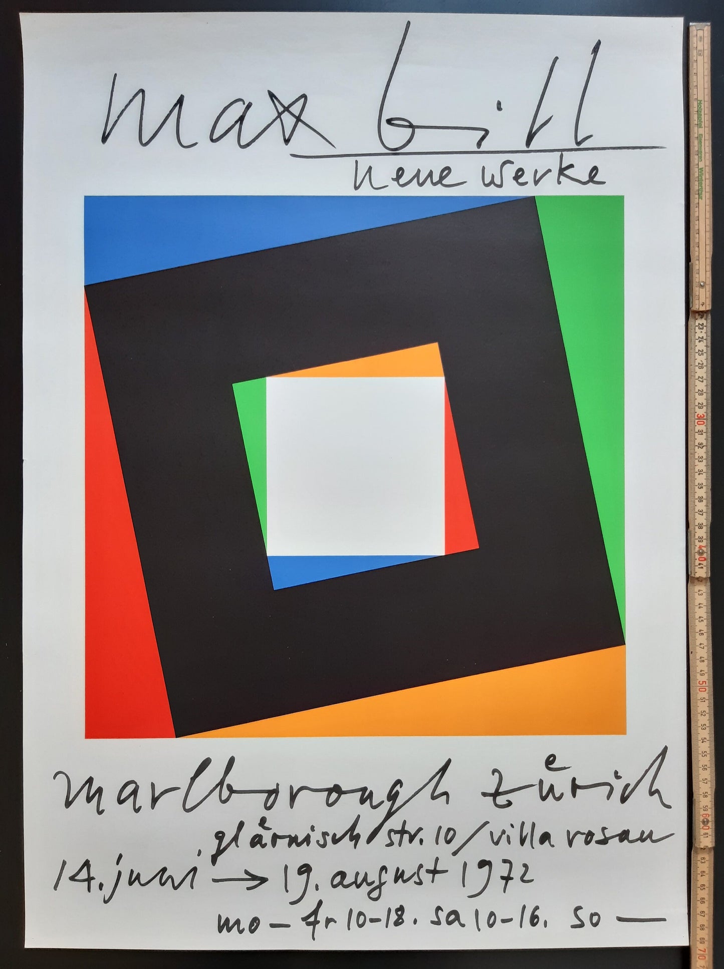 Max Bill original poster - 19.7"×27.6" (50×70cm)