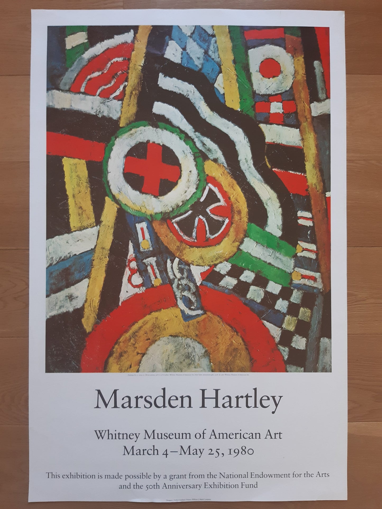 Marsden Hartley original art poster - 27.1"×42.1" (68.8×107cm)