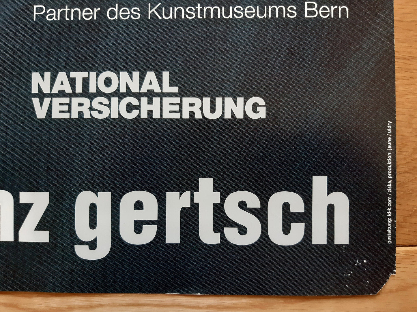 Franz Gertsch original art exhibition poster - 35.4"×50.4" (90×128cm)