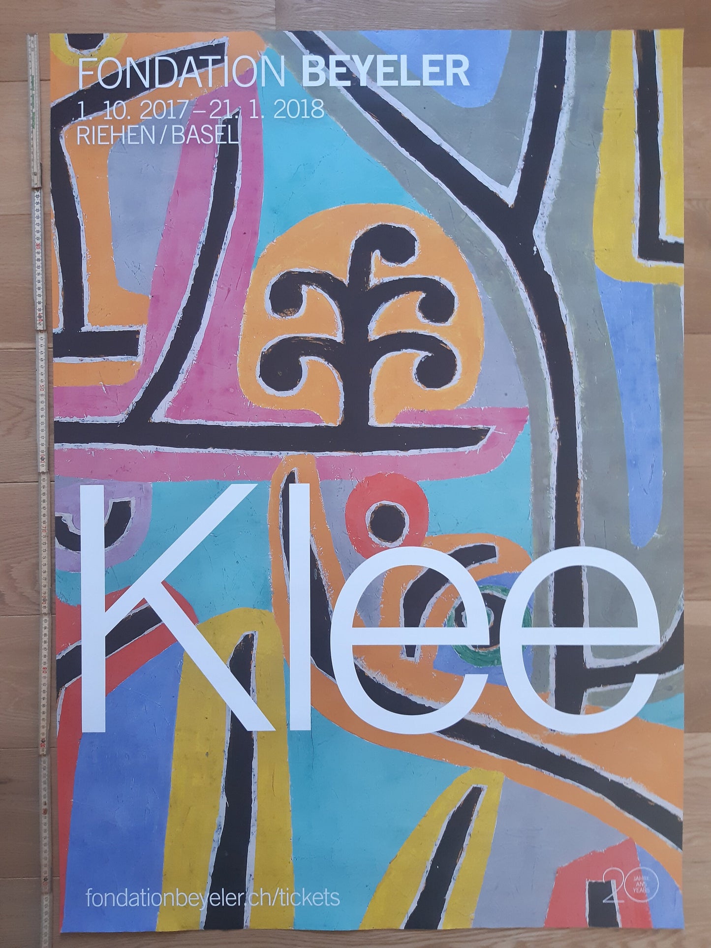 Paul Klee large exhibition poster - 35.4"×50.4" (90×128cm)