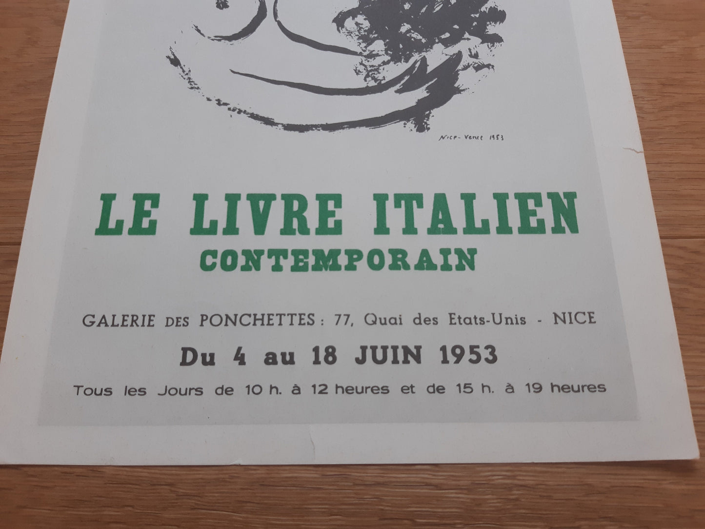 Marc Chagall original mini poster - 9.6"×13.2" (24.5×33.5cm)