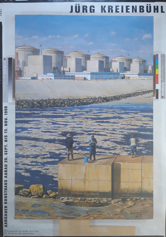 Jürg Kreienbühl art exhibition poster - 35.8"×50.4" (91×128cm)