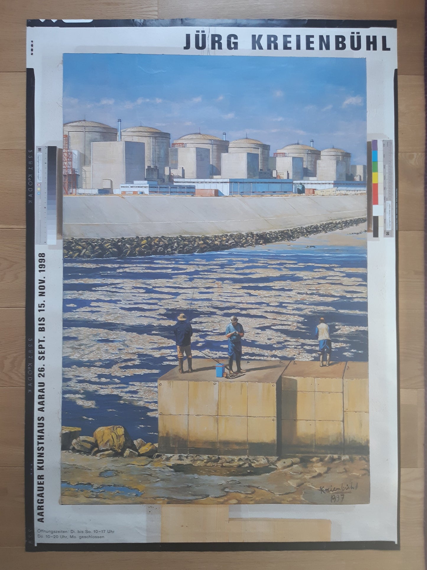 Jürg Kreienbühl art exhibition poster - 35.8"×50.4" (91×128cm)