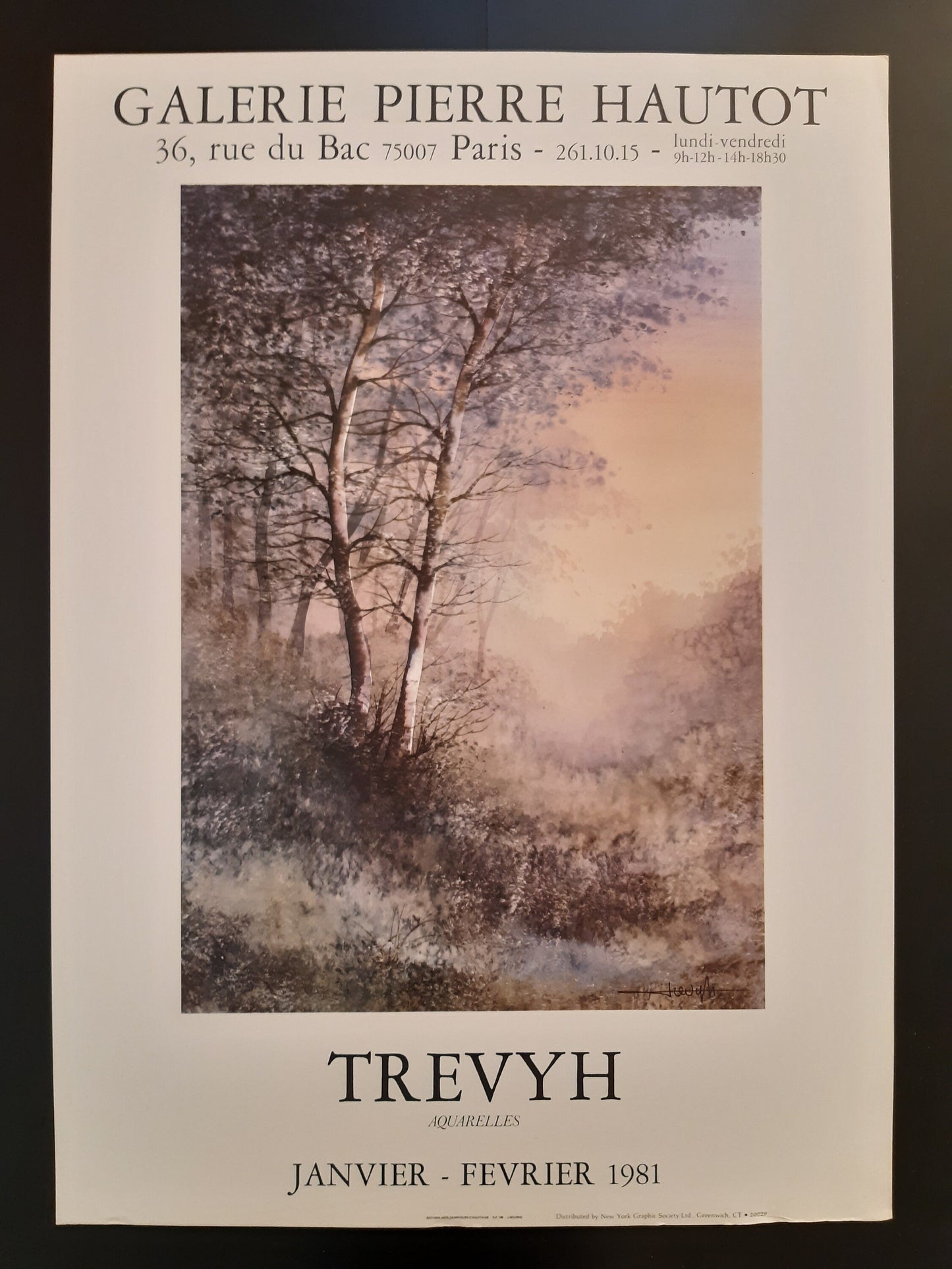 Claude Trevyh original art poster - 19.7"×27.6" (50×70cm)