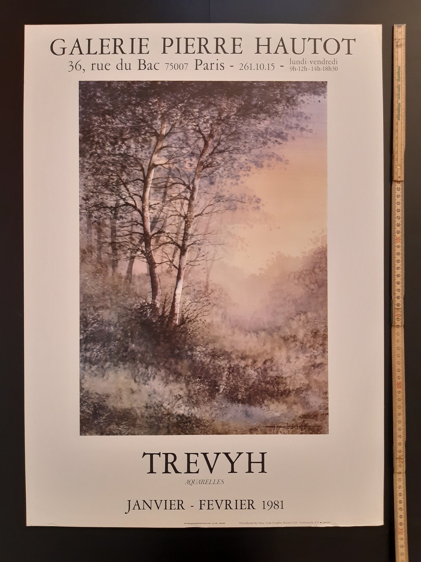 Claude Trevyh original art poster - 19.7"×27.6" (50×70cm)