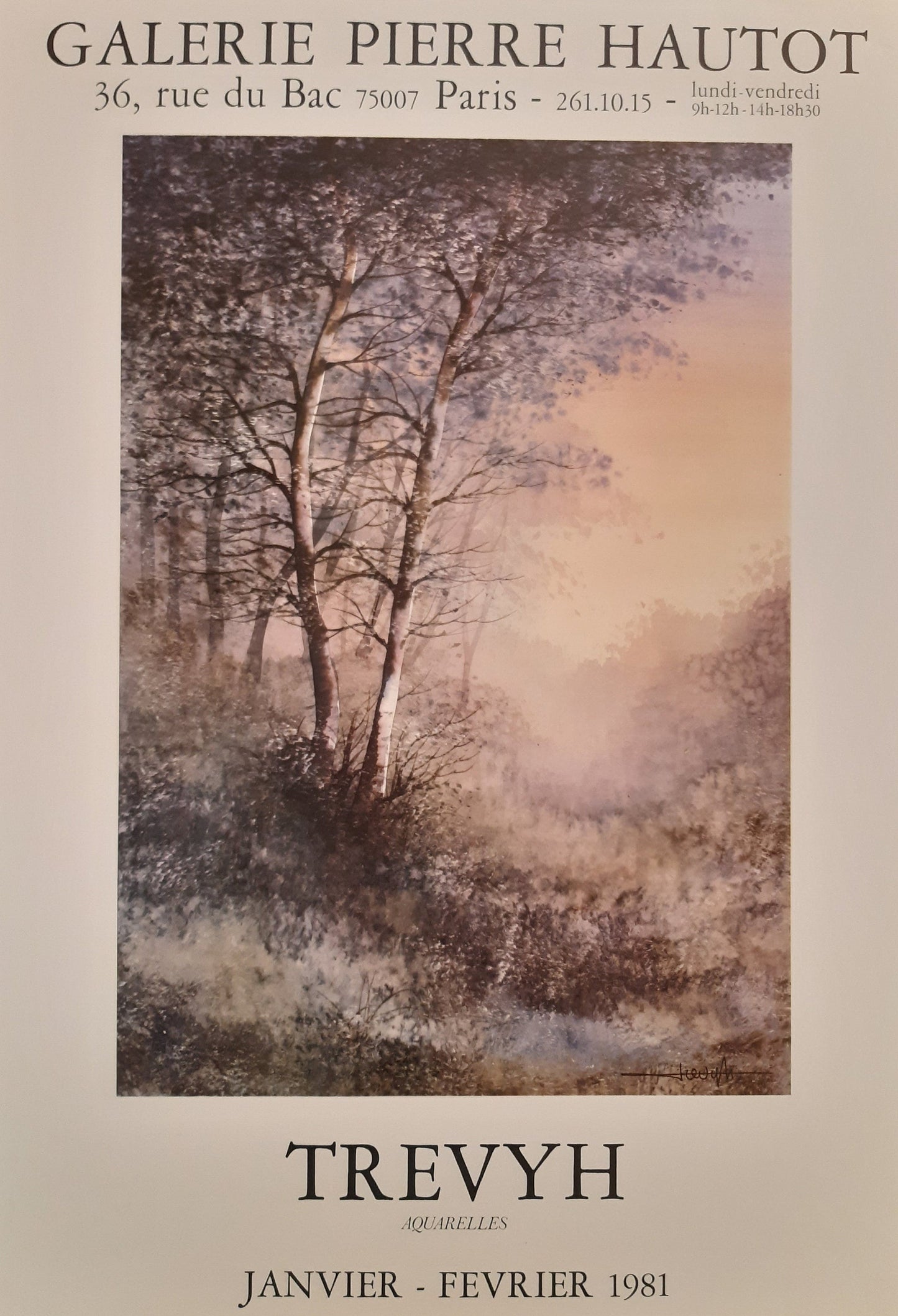 Claude Trevyh original art poster - 19.7"×27.6" (50×70cm)
