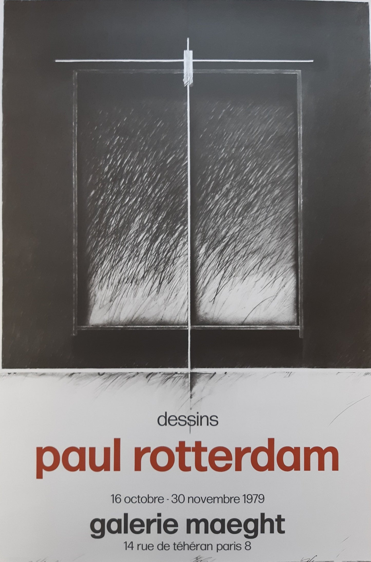 Paul Rotterdam original art exhibition poster - 19.7"×29.7" (50×75.5cm)