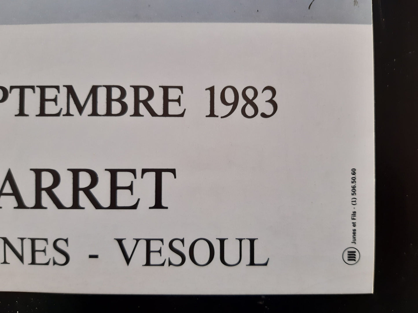Robert Würth original art exhibition poster - 11.8"×15.7" (30×40cm)