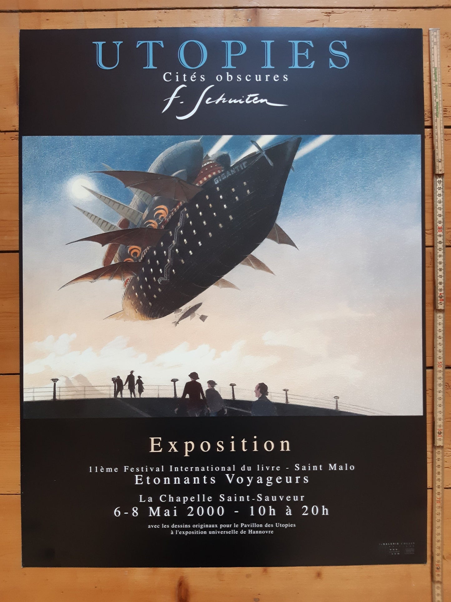 Schuiten original art exhibition poster - 23.6"×31.5" (60×80cm)