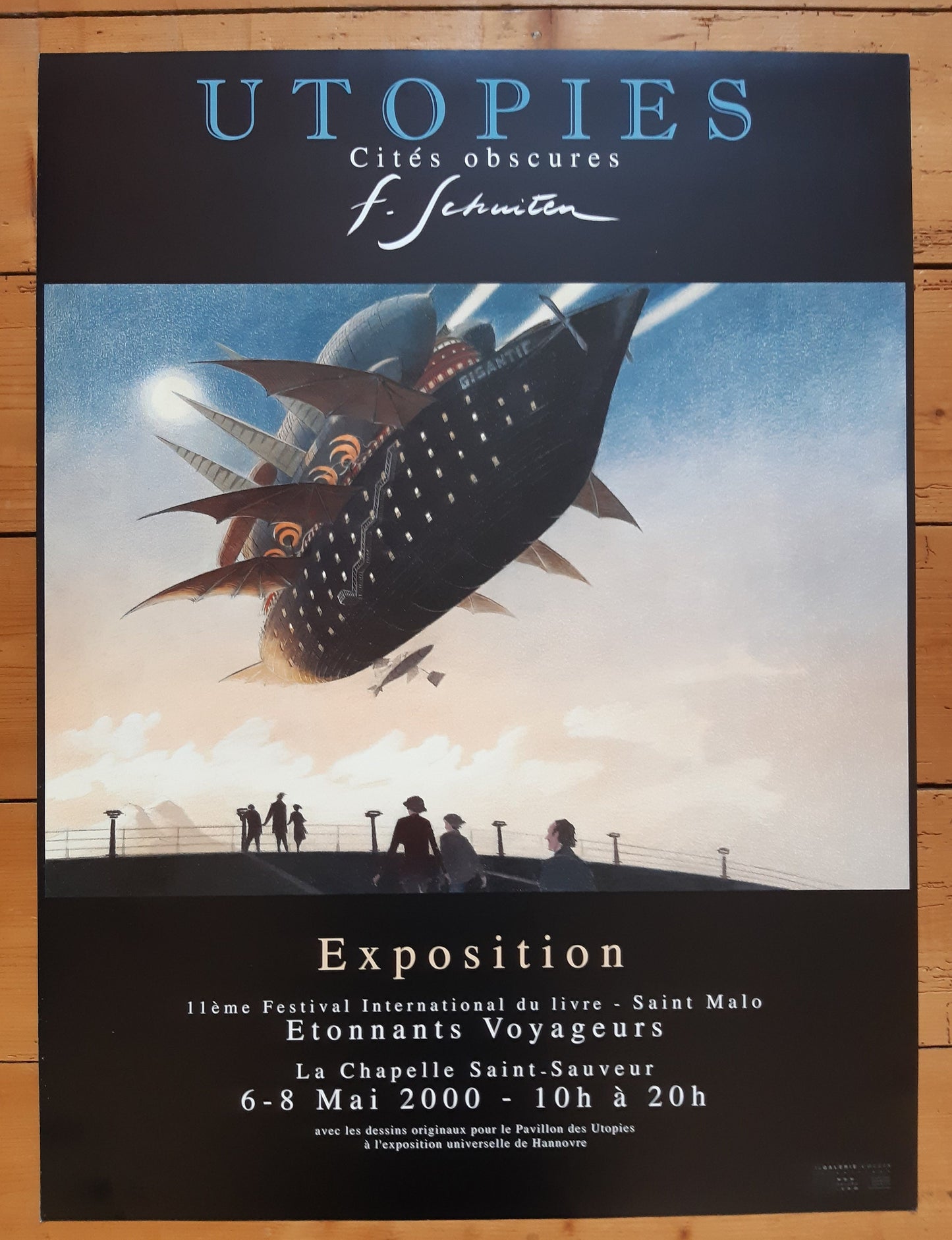 Schuiten original art exhibition poster - 23.6"×31.5" (60×80cm)