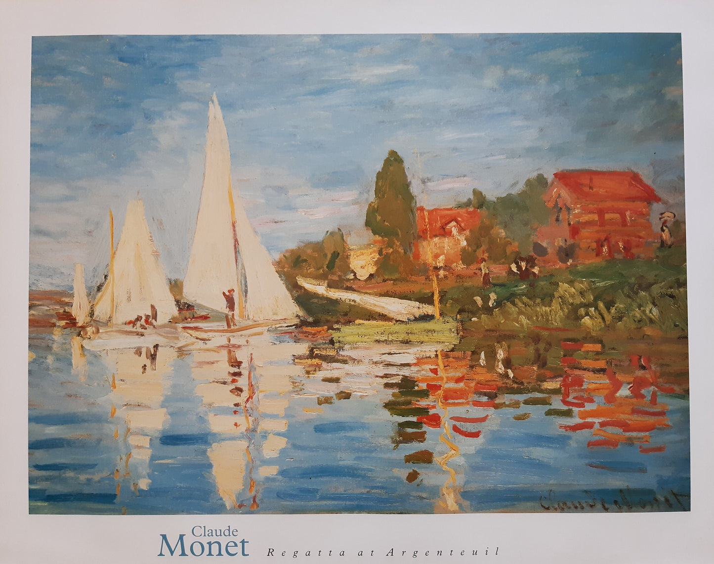 Claude Monet original art poster used - 35.4"×28.0" (90×71cm)