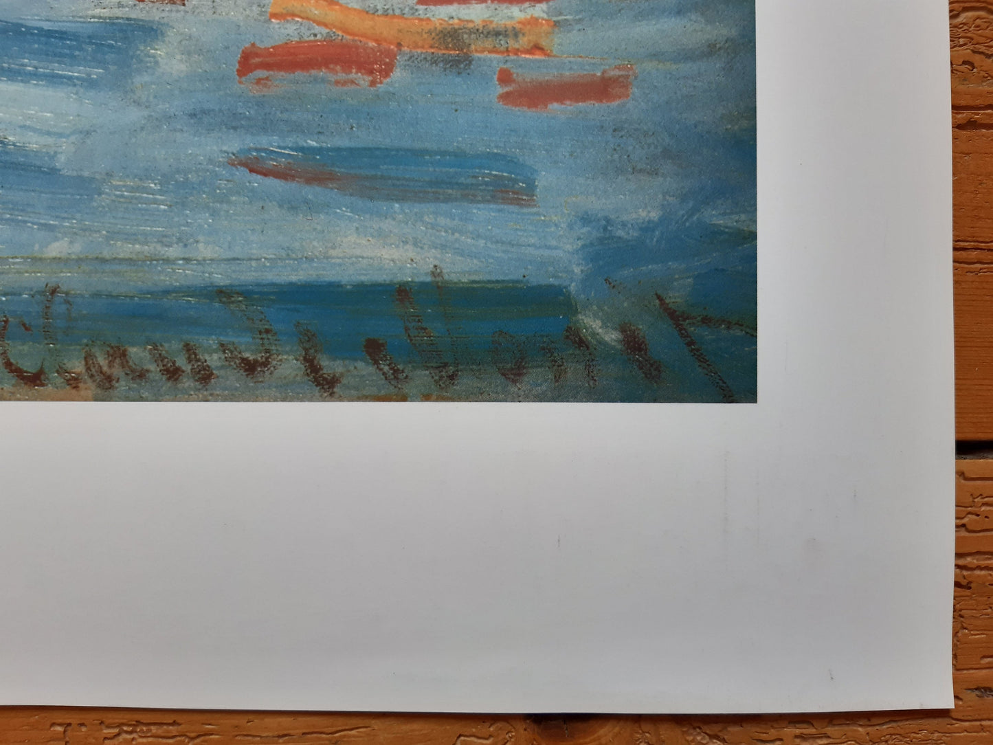 Claude Monet original art poster used - 35.4"×28.0" (90×71cm)