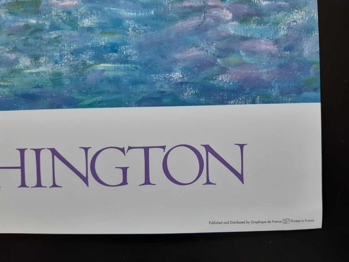 Claude Monet original art poster - 30.7"×26.6" (78×67.5cm)