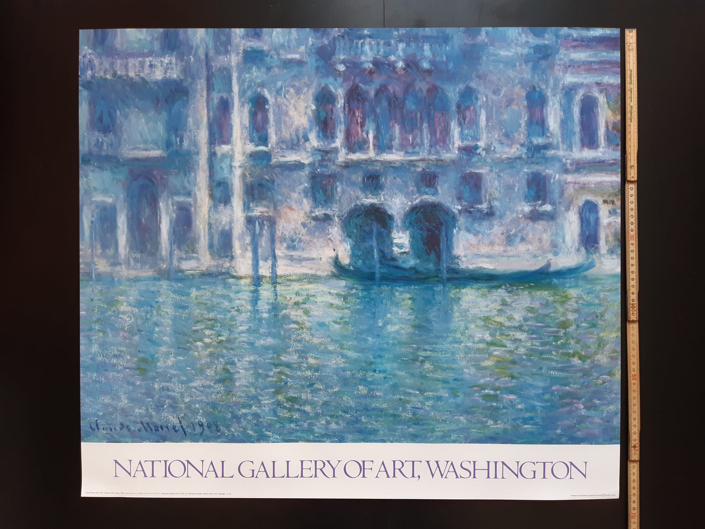 Claude Monet original art poster - 30.7"×26.6" (78×67.5cm)
