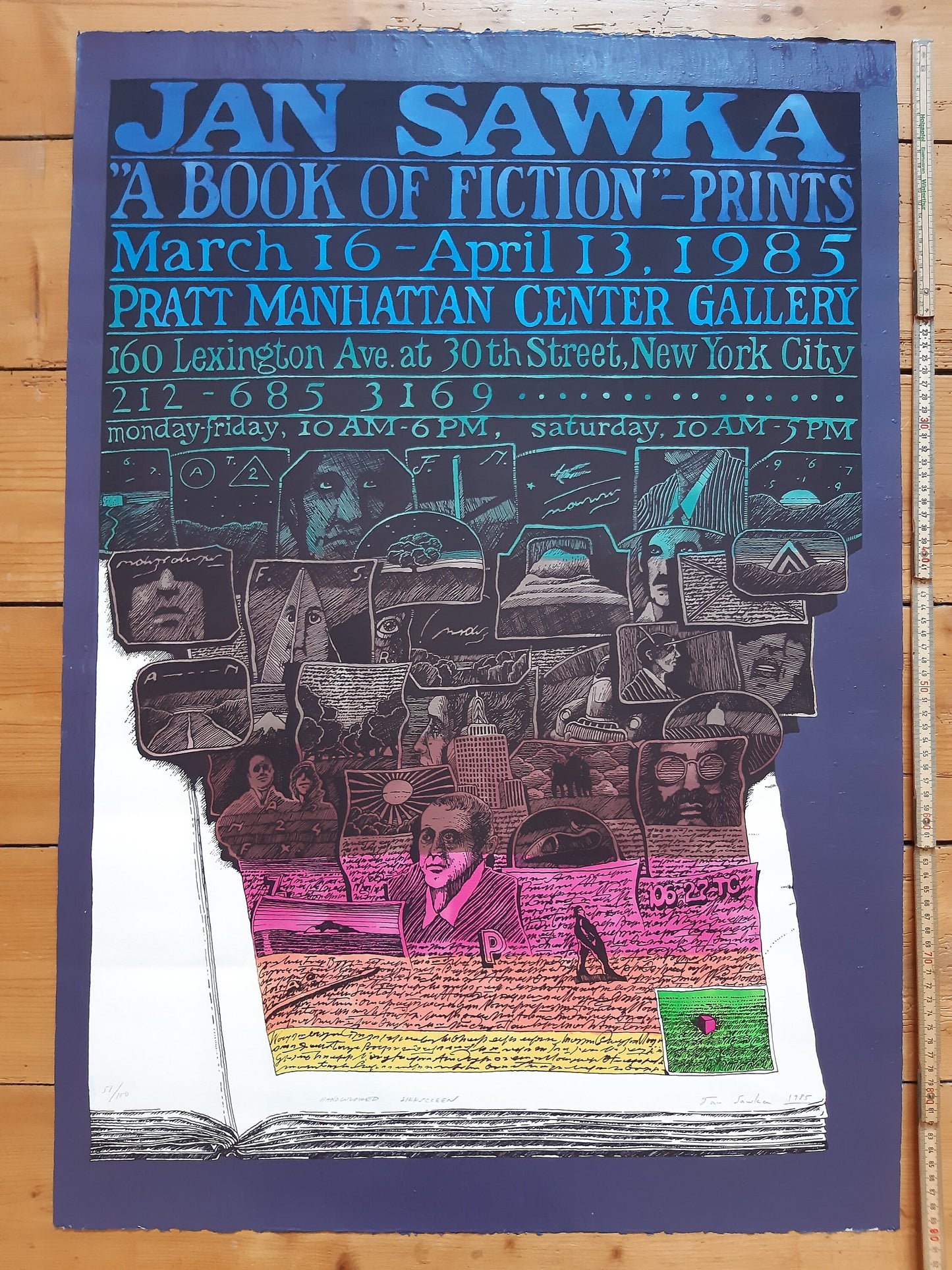 Jan Sawka original art poster signed - 24.8"×35.8" (63×91cm)