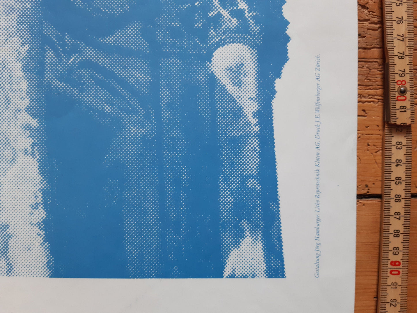 Sigfried Giedion original art exhibition poster - 35.6"×50.4" (90.5×128cm)