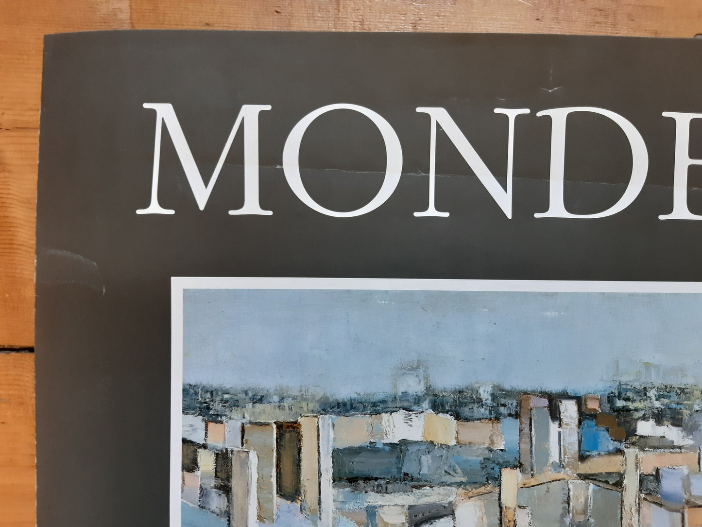 JR Mondet original art exhibition poster used - 17.1"×24.8" (43.5×63cm)