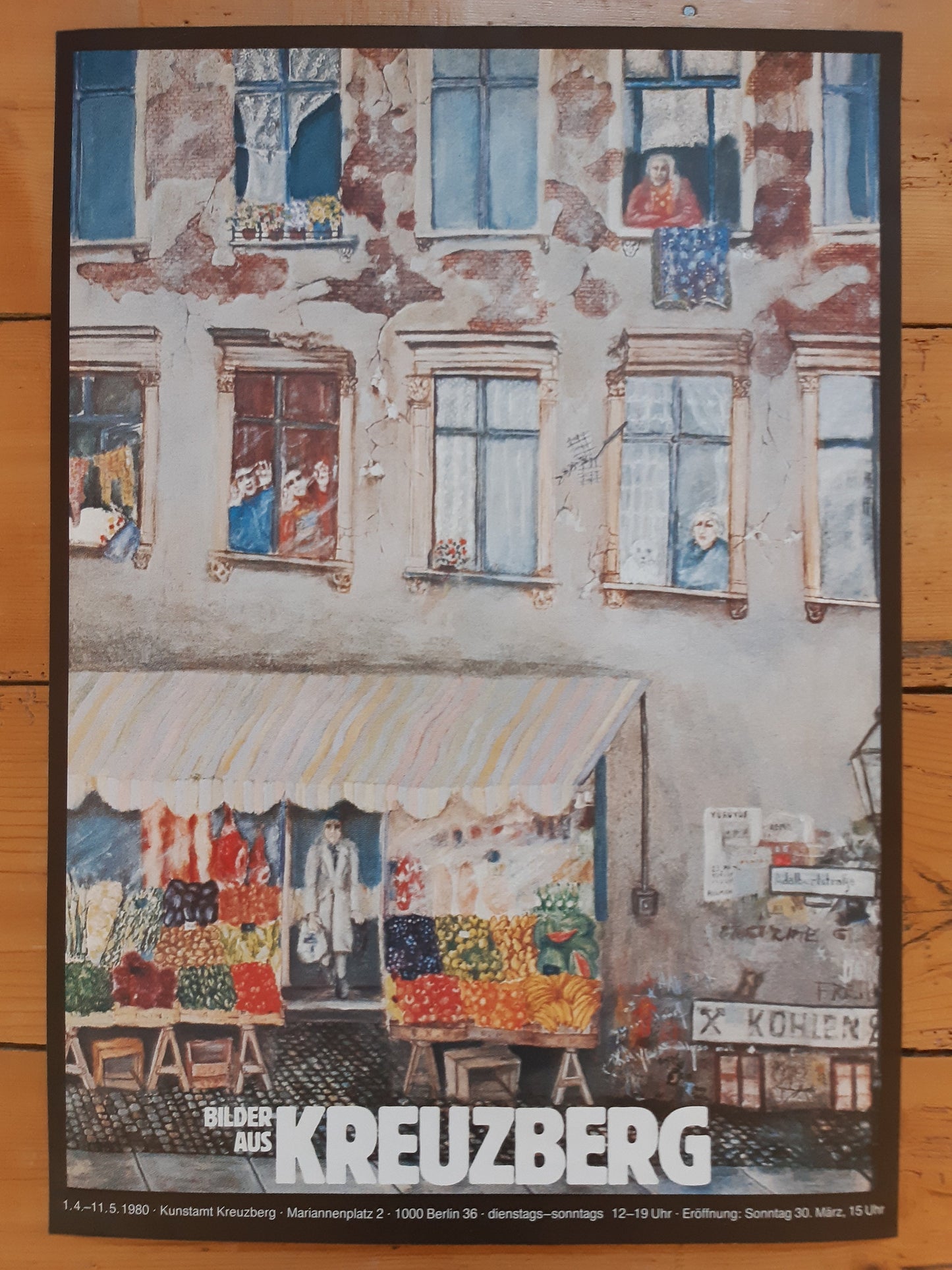 Kreuzberg original art exhibition poster - 16.5"×23.6" (42×60cm)