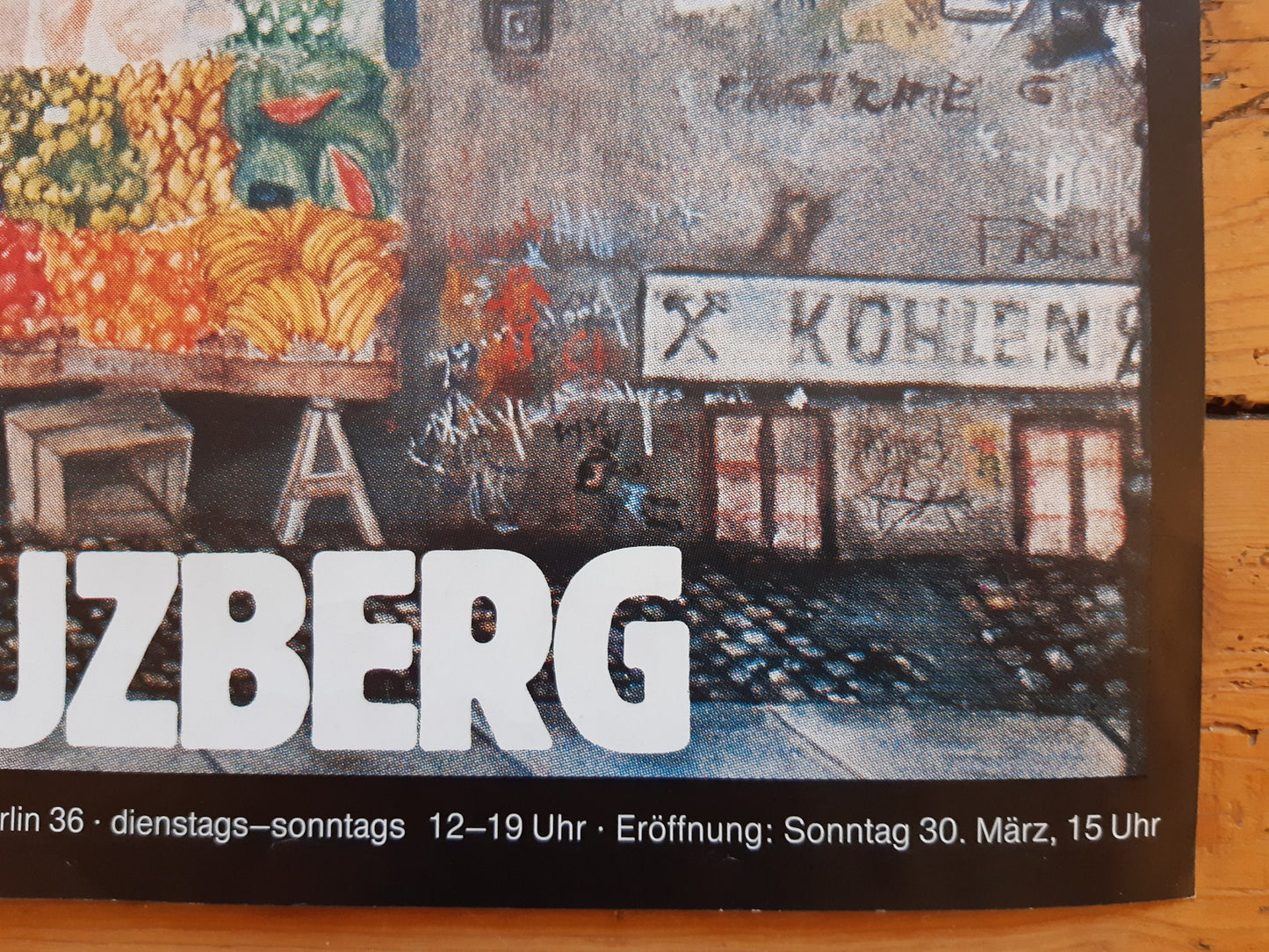 Kreuzberg original art exhibition poster - 16.5"×23.6" (42×60cm)
