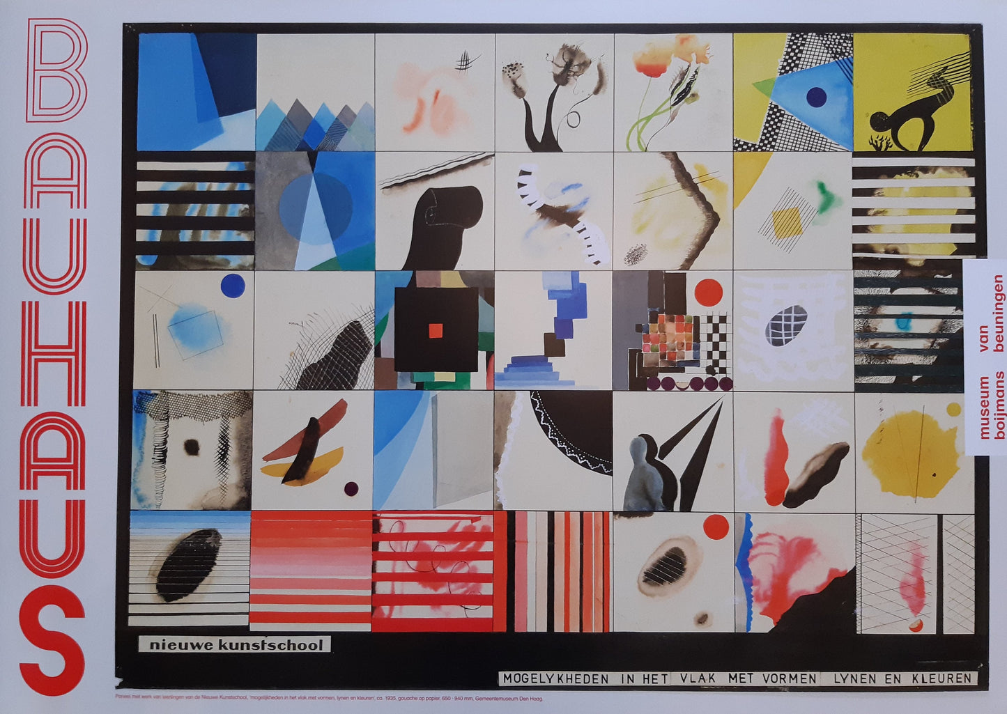 Bauhaus museum poster - 33.1"×23.2" (84×59cm)