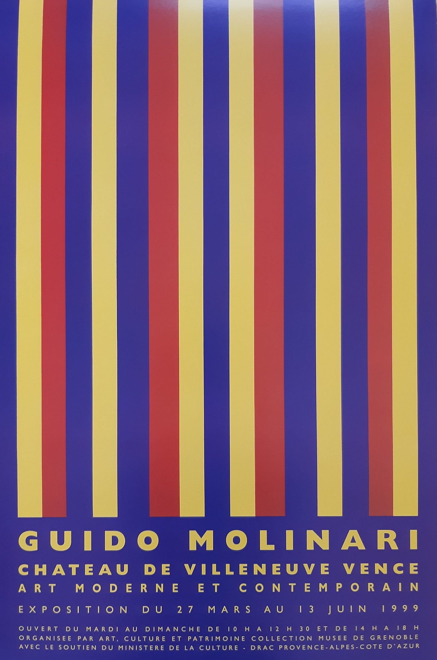Guido Molinari original art exhibition poster - 15.7"×23.6" (40×60cm)