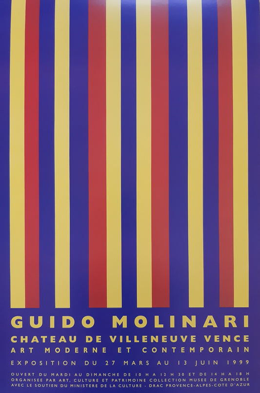 Guido Molinari original art exhibition poster - 15.7"×23.6" (40×60cm)