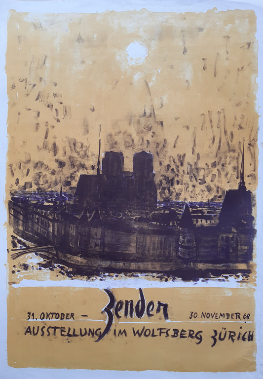 Rudolf Zender art exhibition poster used
