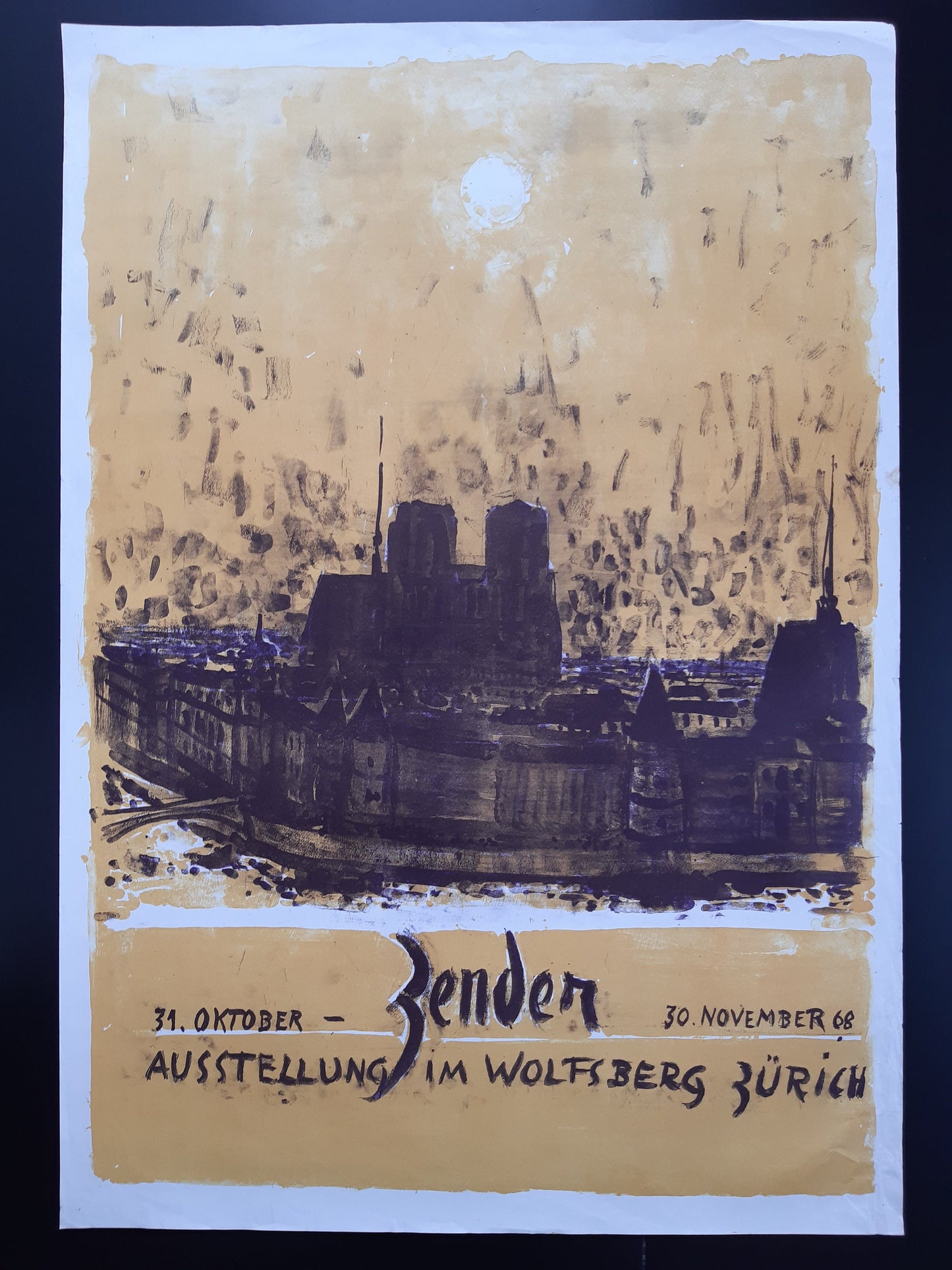 Rudolf Zender art exhibition poster used