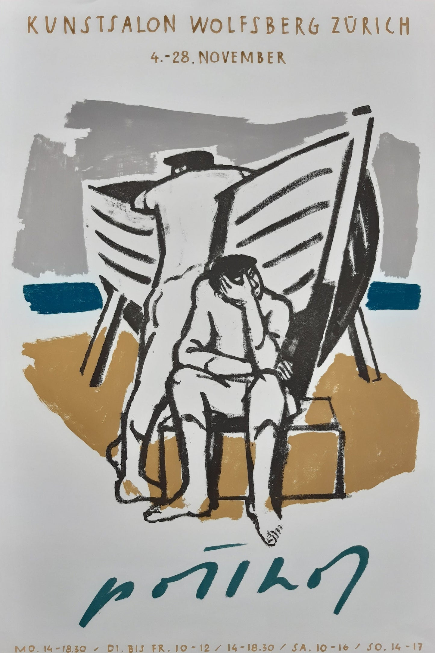 Hans Potthof art exhibition poster used