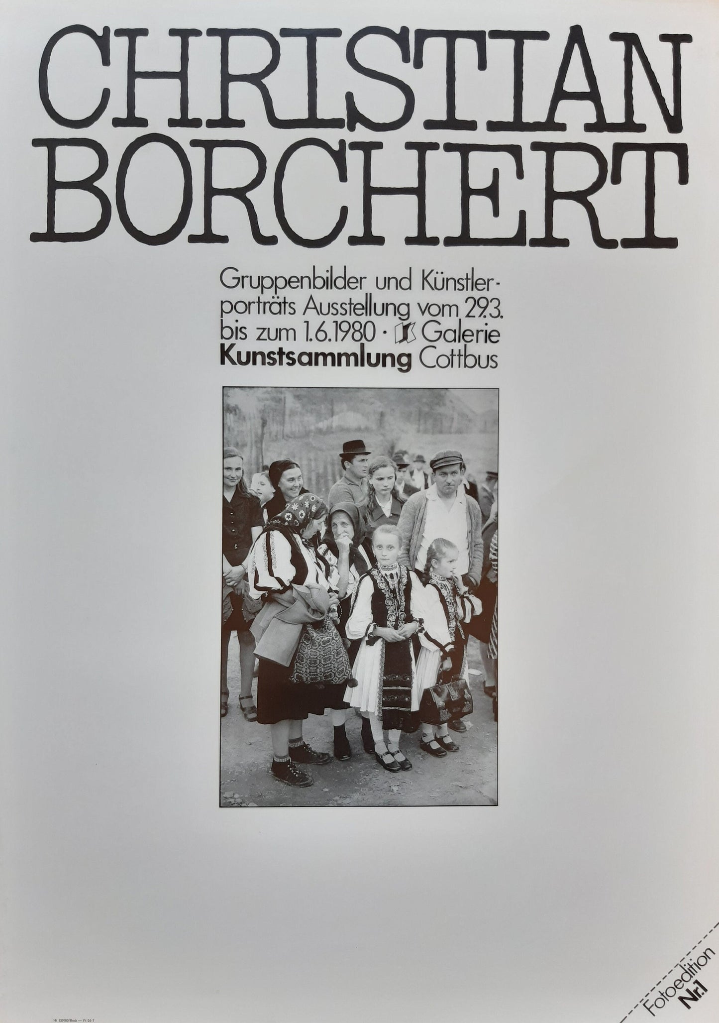 Christian Borchert photo art exhibition poster - 24.0"×33.9" (61×86cm)