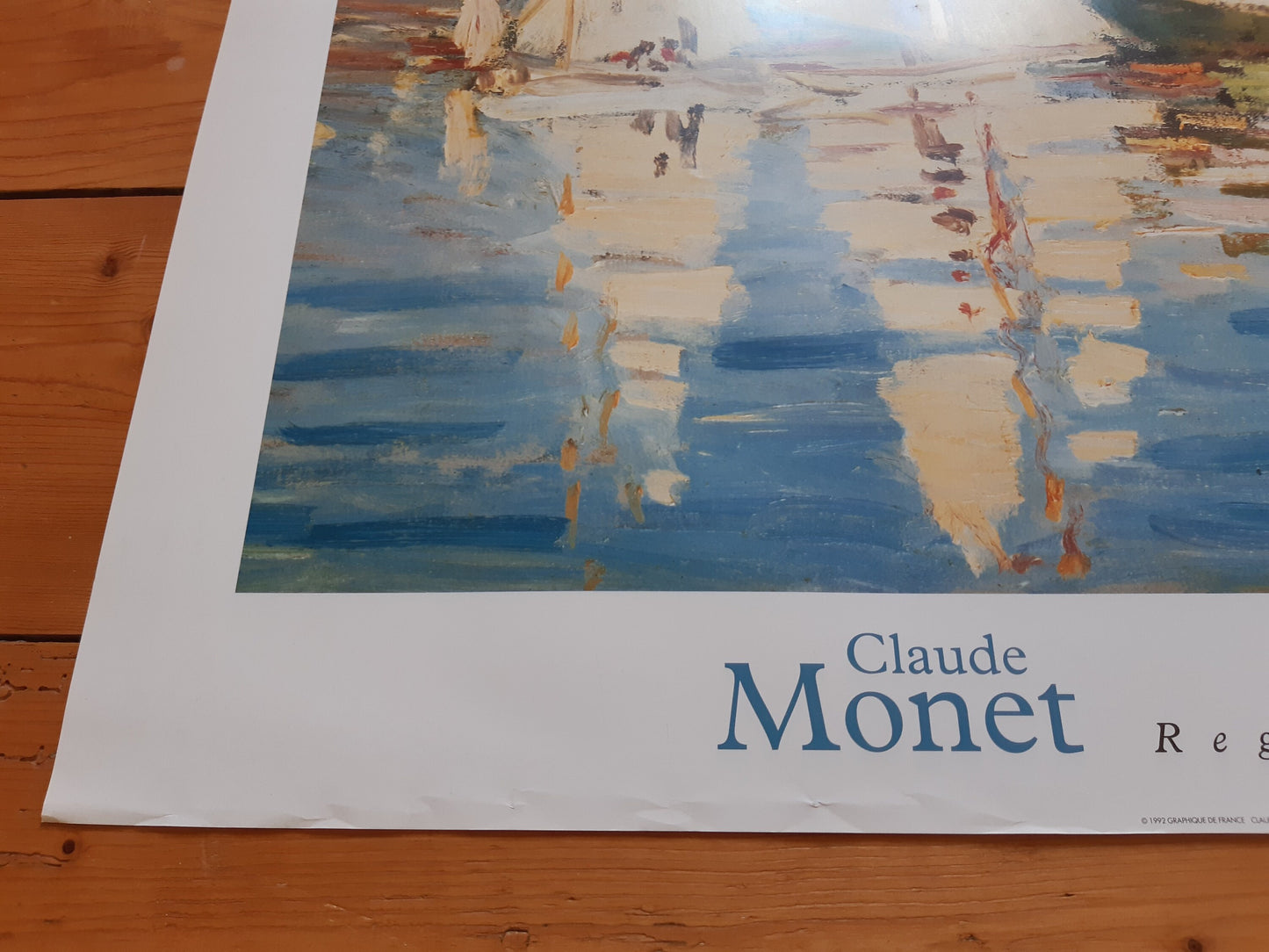 Claude Monet original art poster used - 35.4"×28.0" (90×71cm)