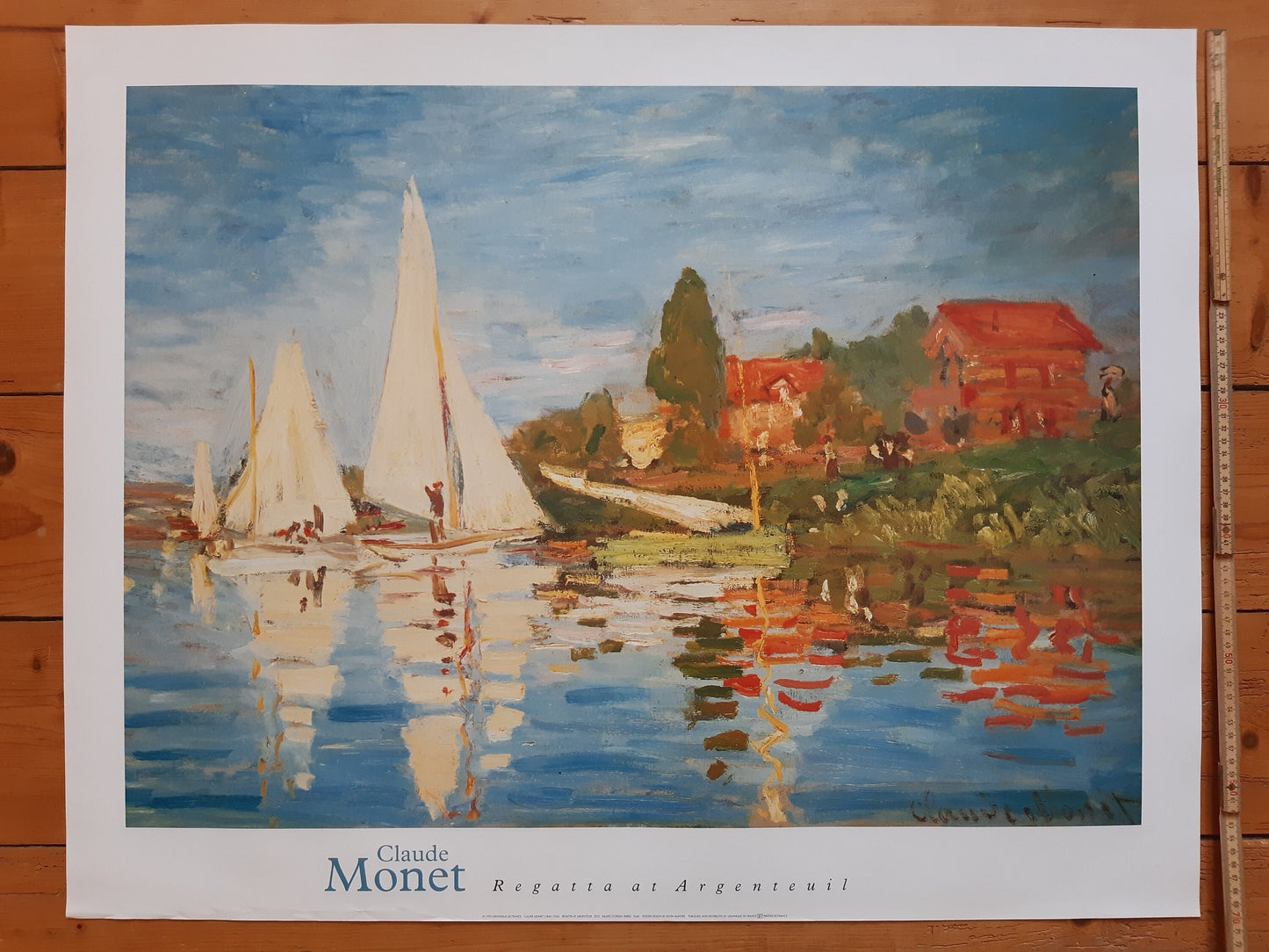 Claude Monet original art poster used - 35.4"×28.0" (90×71cm)