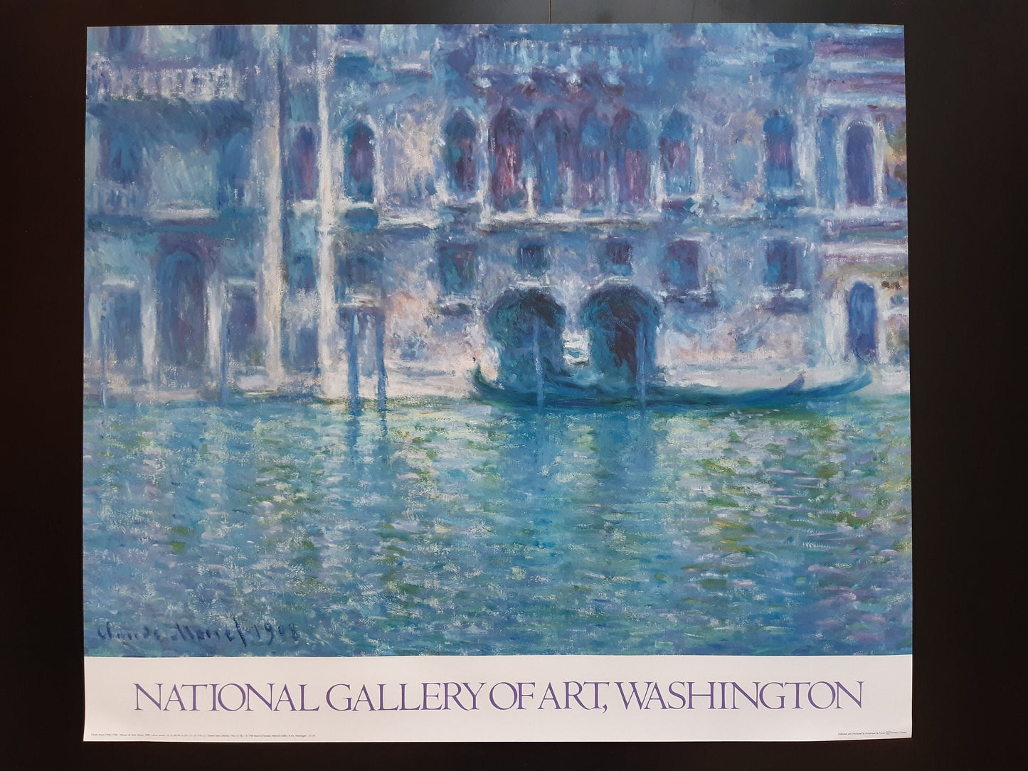 Claude Monet original art poster - 30.7"×26.6" (78×67.5cm)