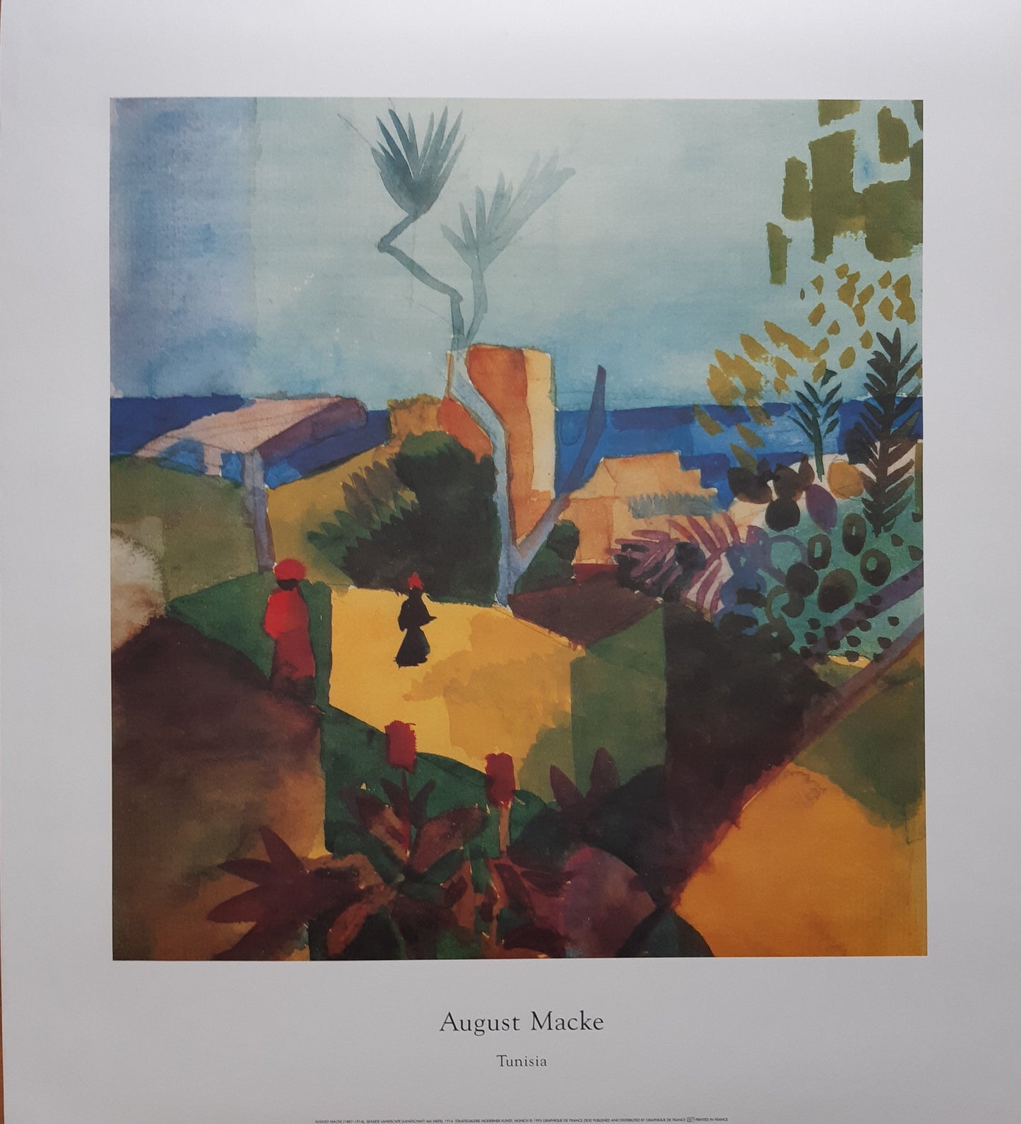 August Macke original art print - 24.0"×26.4" (61×67cm)