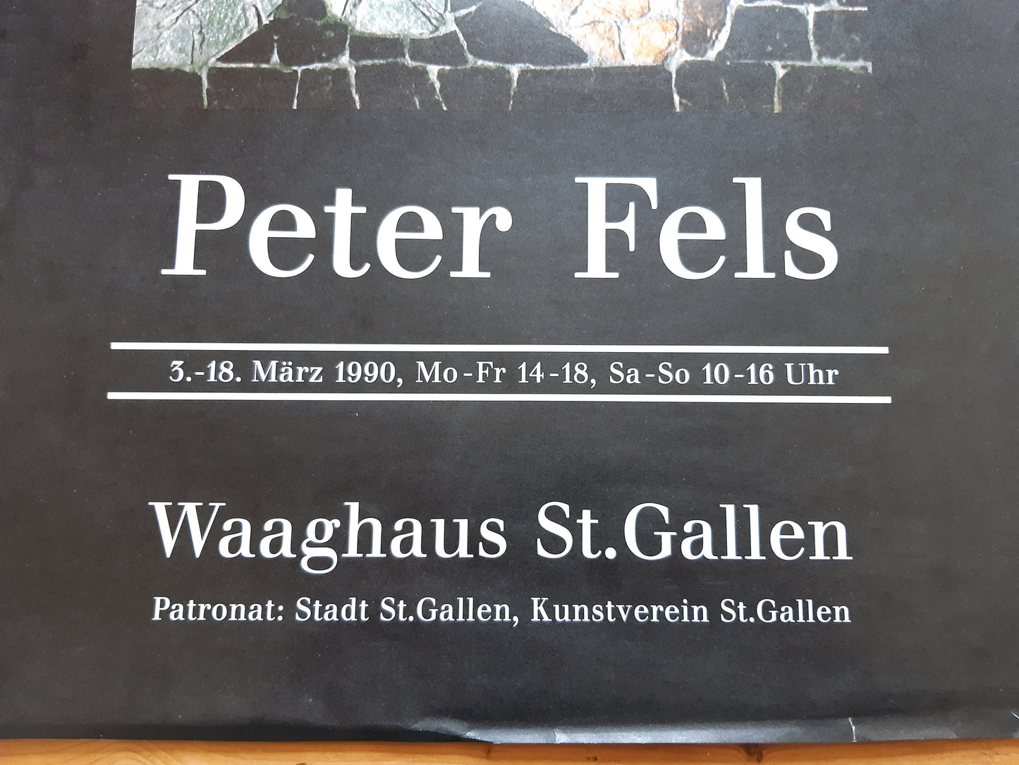 Peter Fels original art exhibition poster - 19.3"×25.2" (49×64cm)