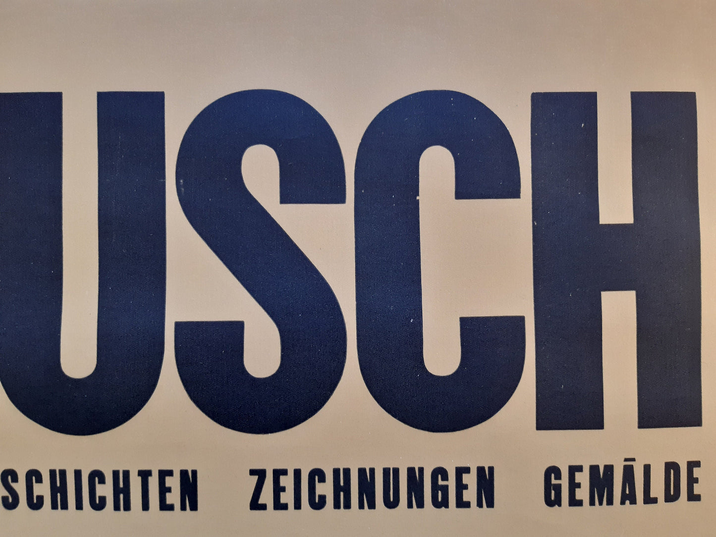 Wilhelm Busch original art exhibition poster - 27.6"×39.4" (70×100cm)