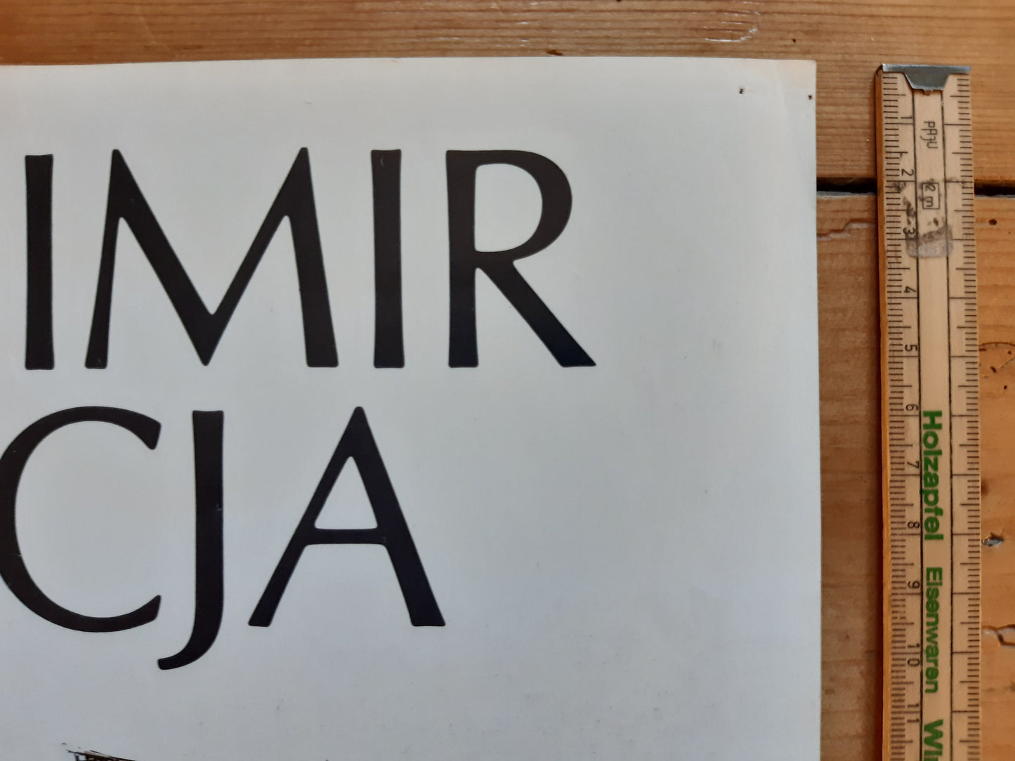 Vladimir Porcja original art exhibition poster - 12.2"×16.9" (31×43cm)
