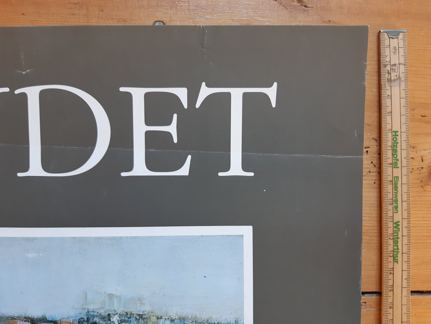 JR Mondet original art exhibition poster used - 17.1"×24.8" (43.5×63cm)