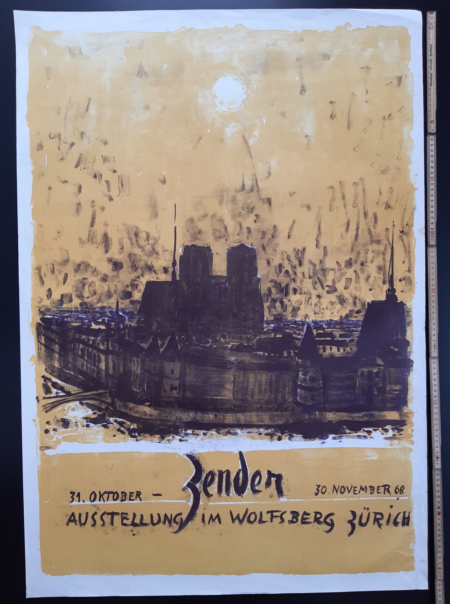Rudolf Zender art exhibition poster used