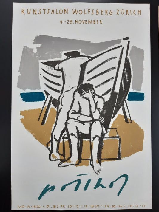 Hans Potthof art exhibition poster used